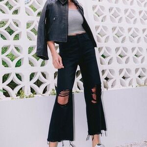 VERVET BY FLYING MONKEY Black Flare Jeans